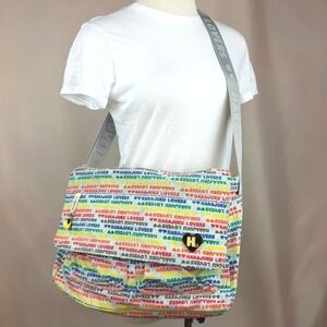 HARAJUKU LOVERS Crossbody Messenger Bag Y2K Stefani Rainbow School Charms Anime
